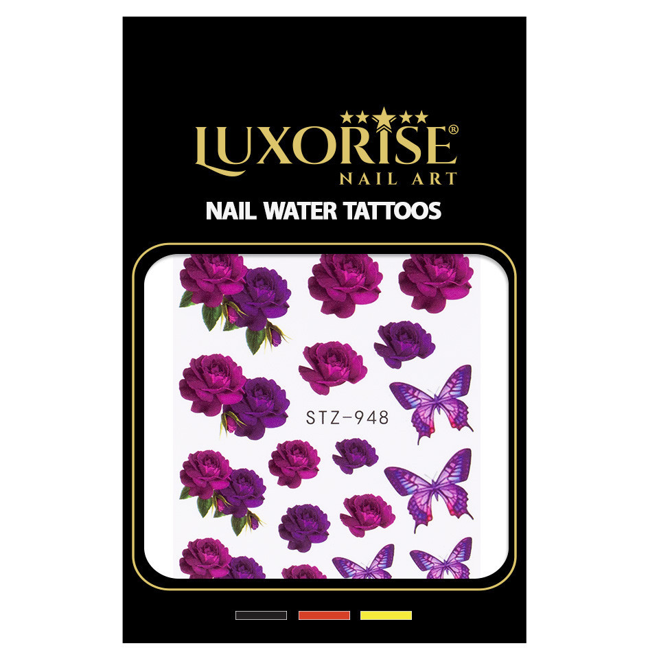 Tatuaj Unghii LUXORISE Flower Meet Butterfly, STZ-948 - 1 | YEO