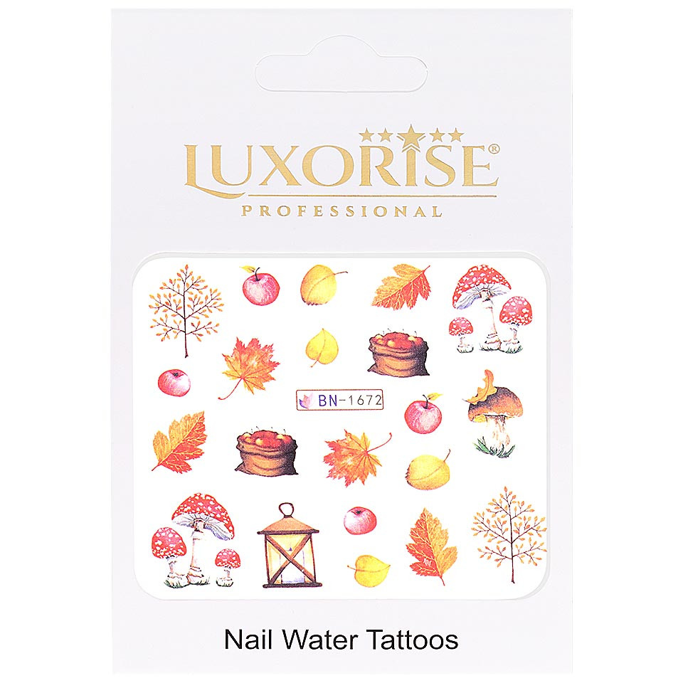 Tatuaj unghii LUXORISE, GoldenFall BN-1672 - 2 | YEO