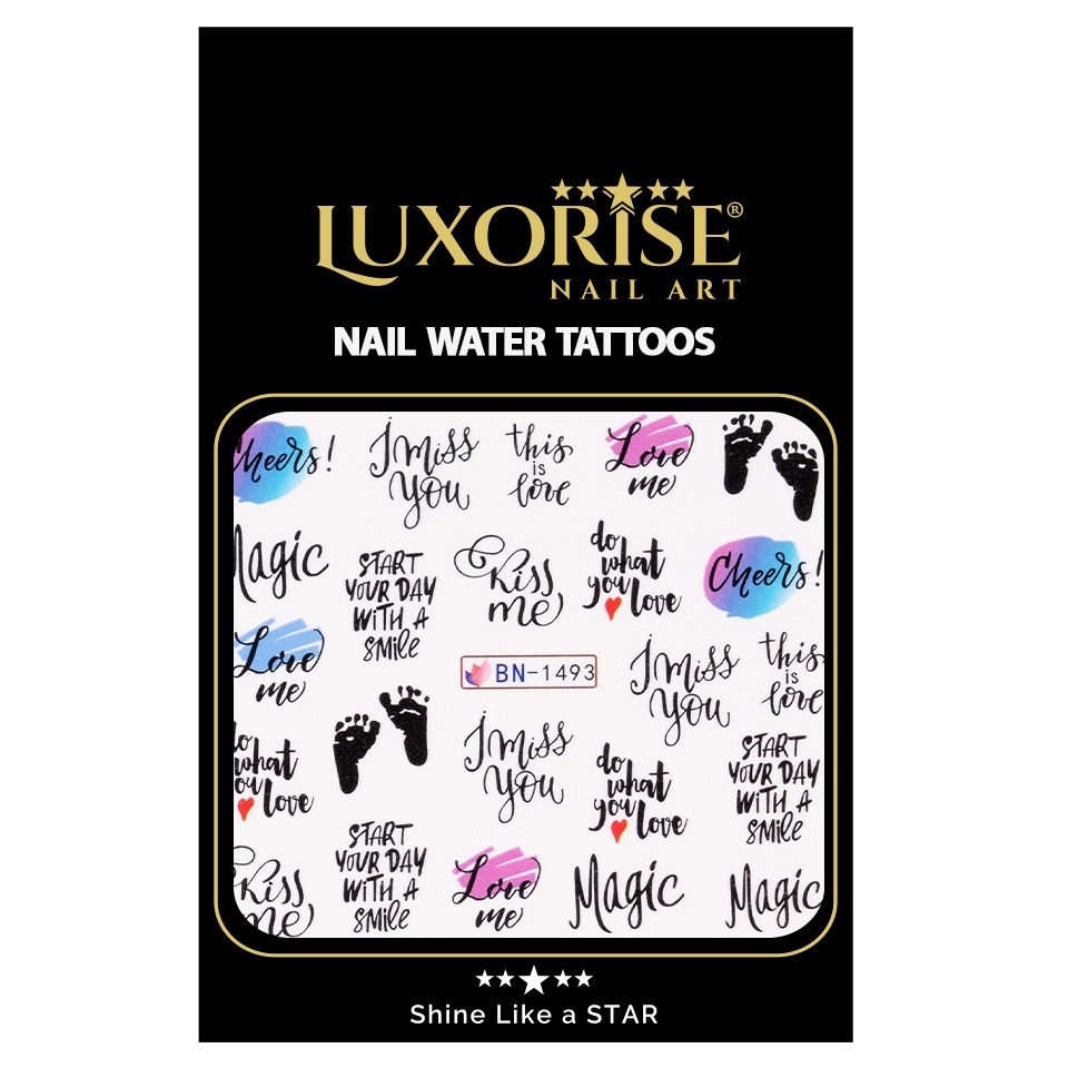 Tatuaj Unghii LUXORISE Love Twist, BN-1493 - 1 | YEO