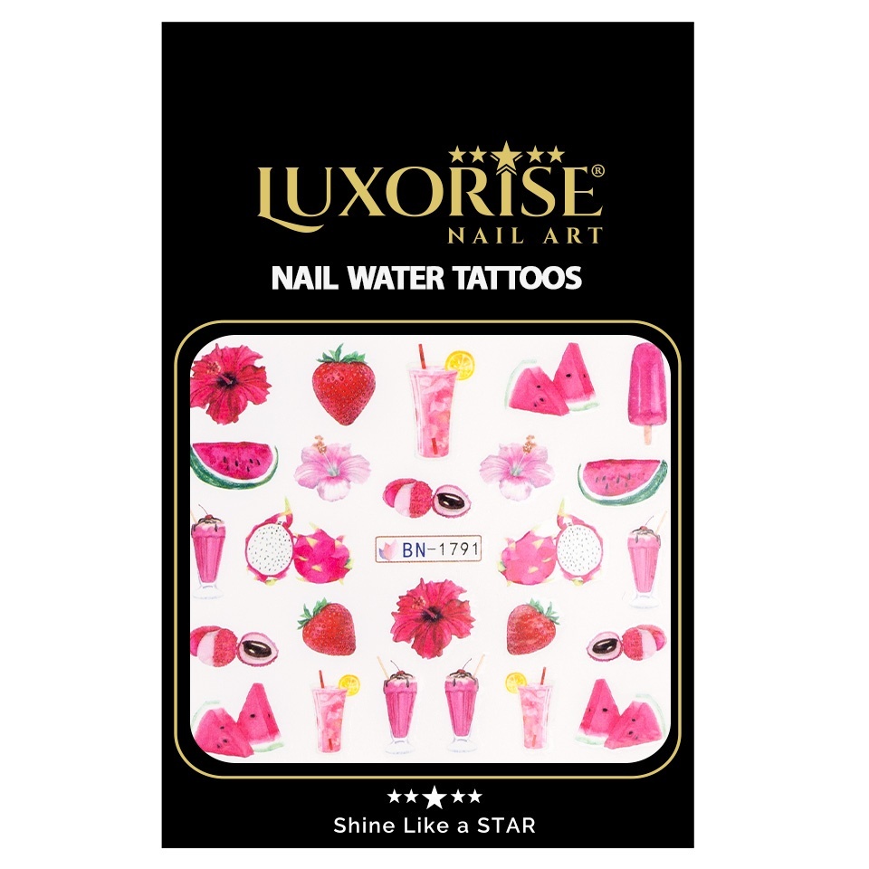 Tatuaj Unghii LUXORISE Pink Summer, BN-1791 - 1 | YEO