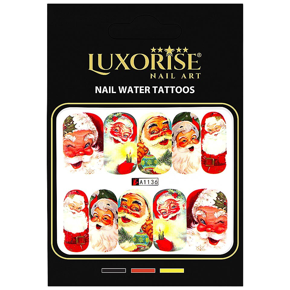 Tatuaj Unghii LUXORISE Santa\'s Laugh, A1136 - 2 | YEO