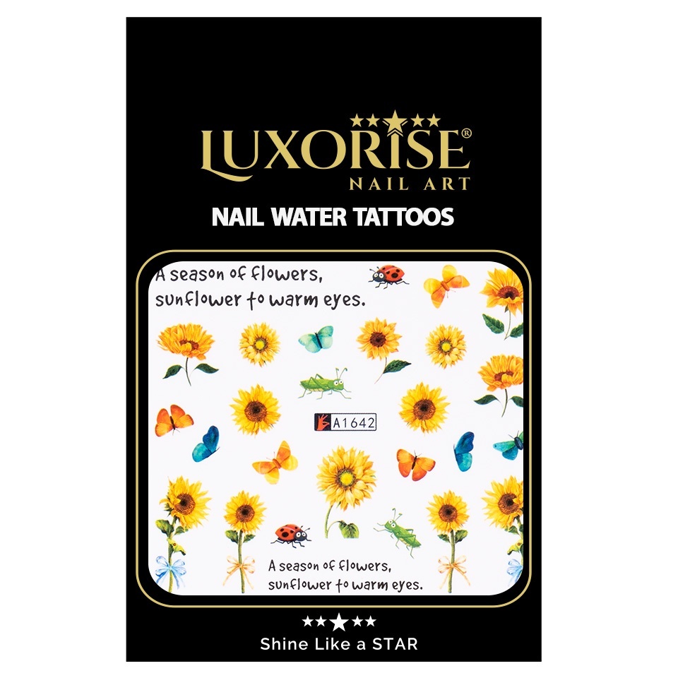Tatuaj Unghii LUXORISE Sunflower Season, A1642 - 1 | YEO
