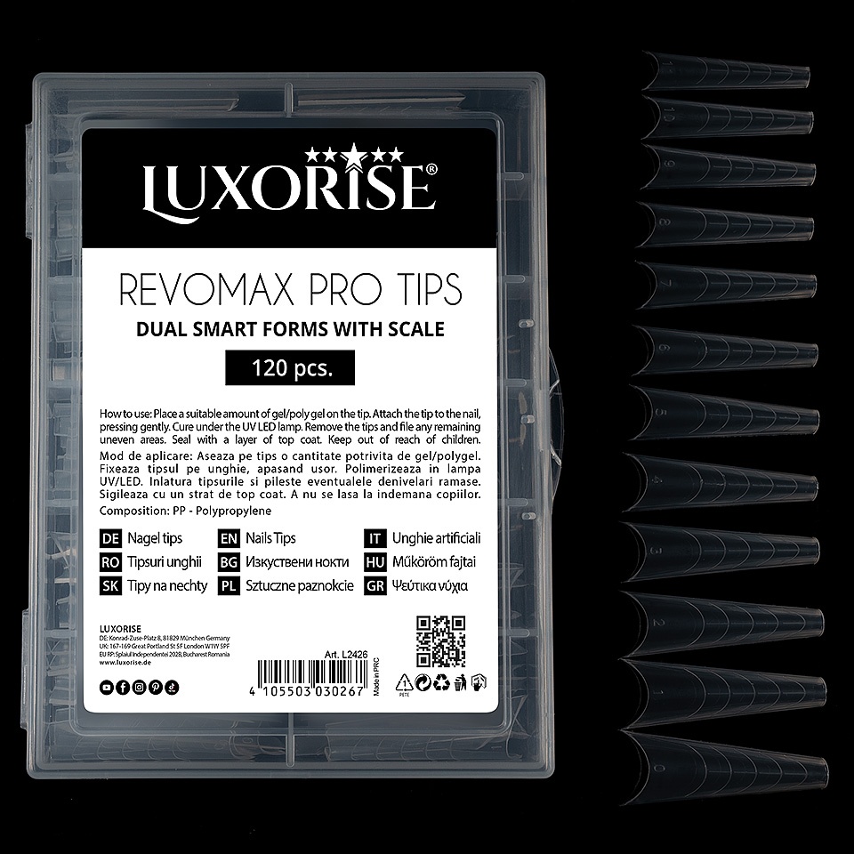 Tipsuri Reutilizabile REVOMAX PRO TIPS LUXORISE - Ballerina, 120 buc