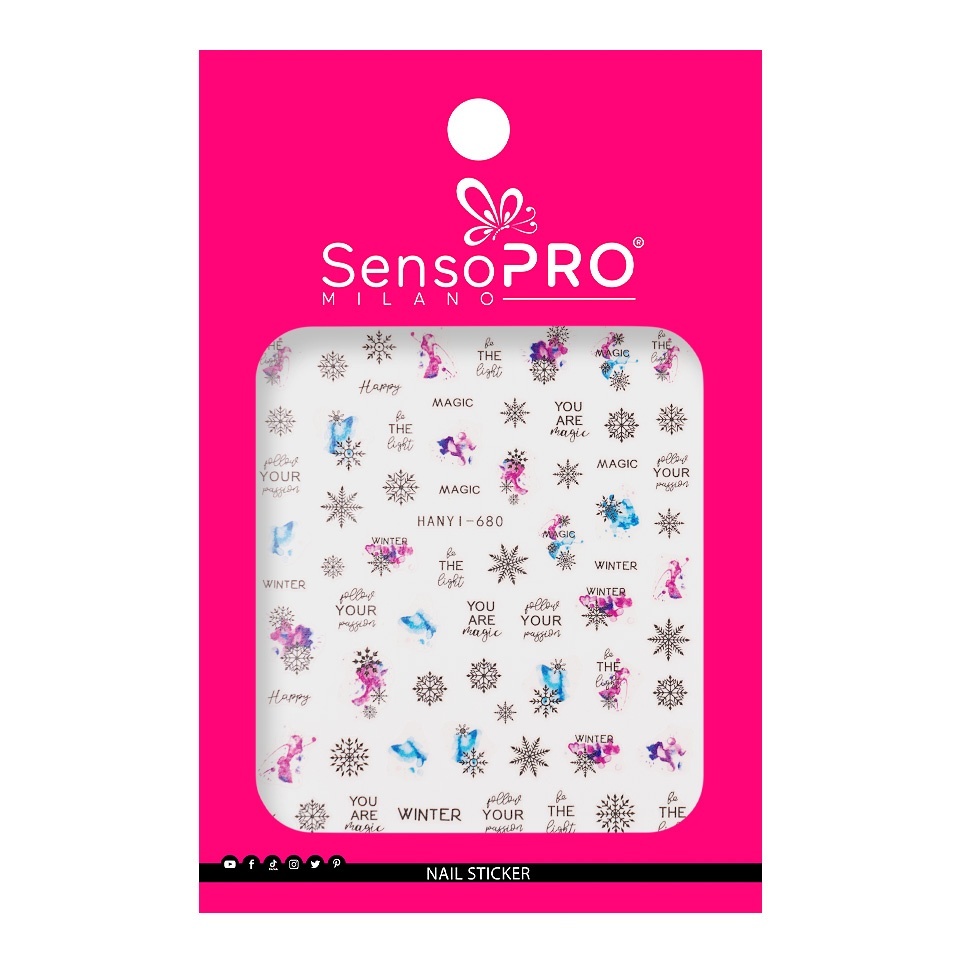 Abtibild Unghii SensoPRO Milano - Crystal Flakes - 1 | YEO