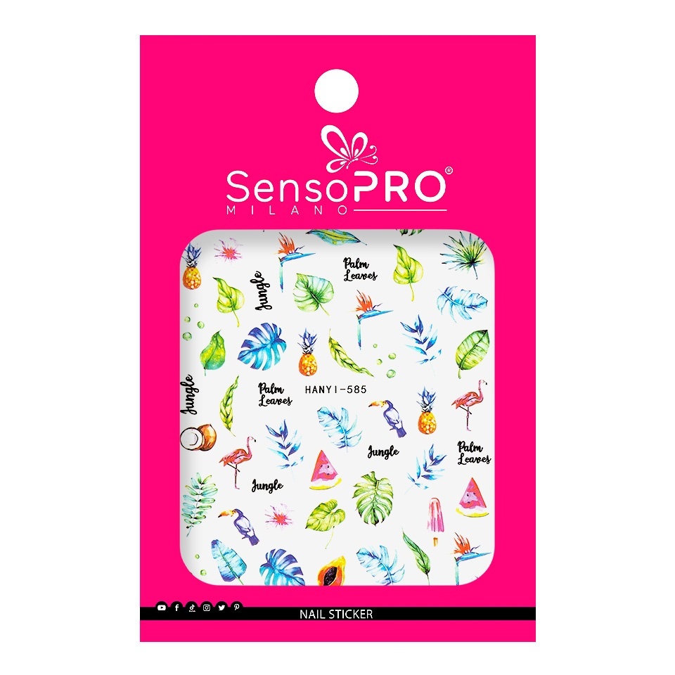 Abtibilduri Unghii SensoPRO Milano Get Tropical, model HANYI-585 - 1 | YEO