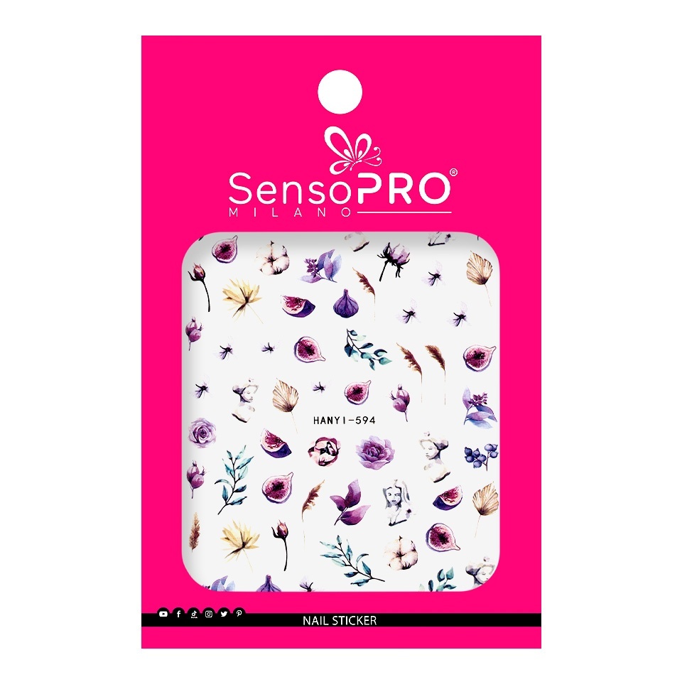 Abtibilduri Unghii SensoPRO Milano So Charming, model HANYI-594 - 1 | YEO