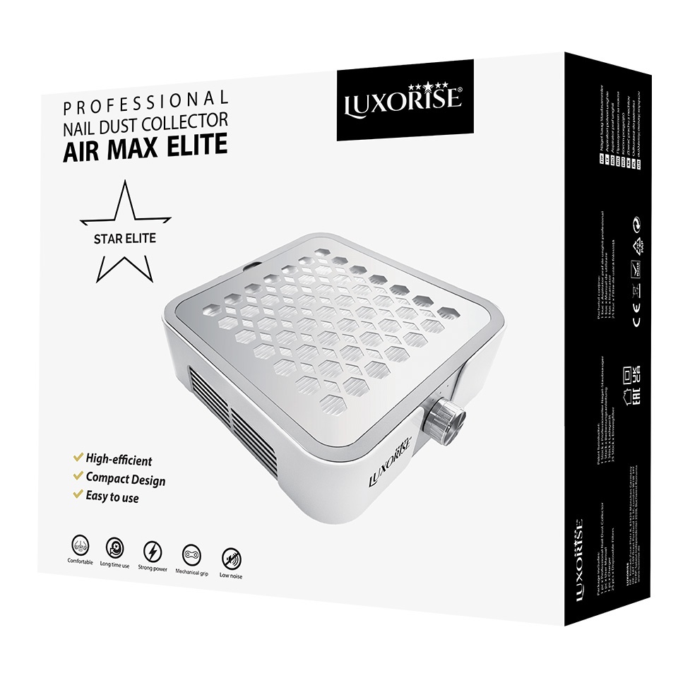 Aspirator Praf Unghii 60W Air MAX Elite - LUXORISE, Silver - 2 | YEO
