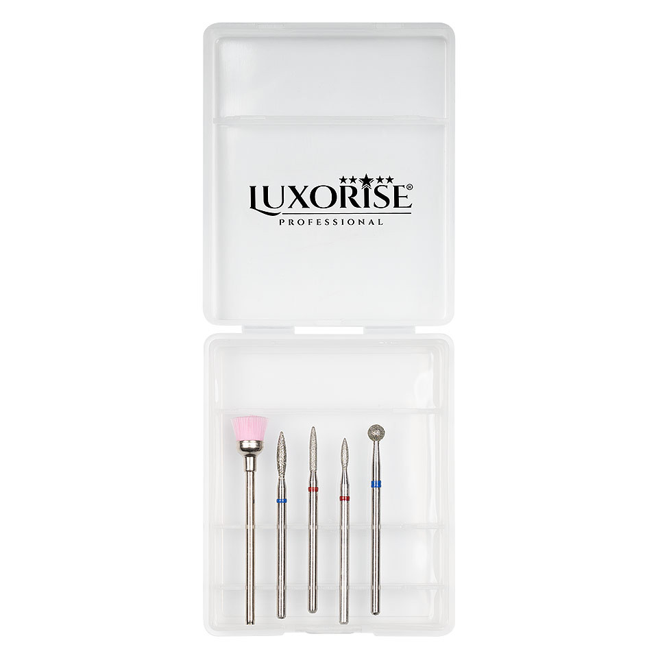 Capete Freza Unghii Diamantate LUXORISE #25, set 5 buc - 1 | YEO