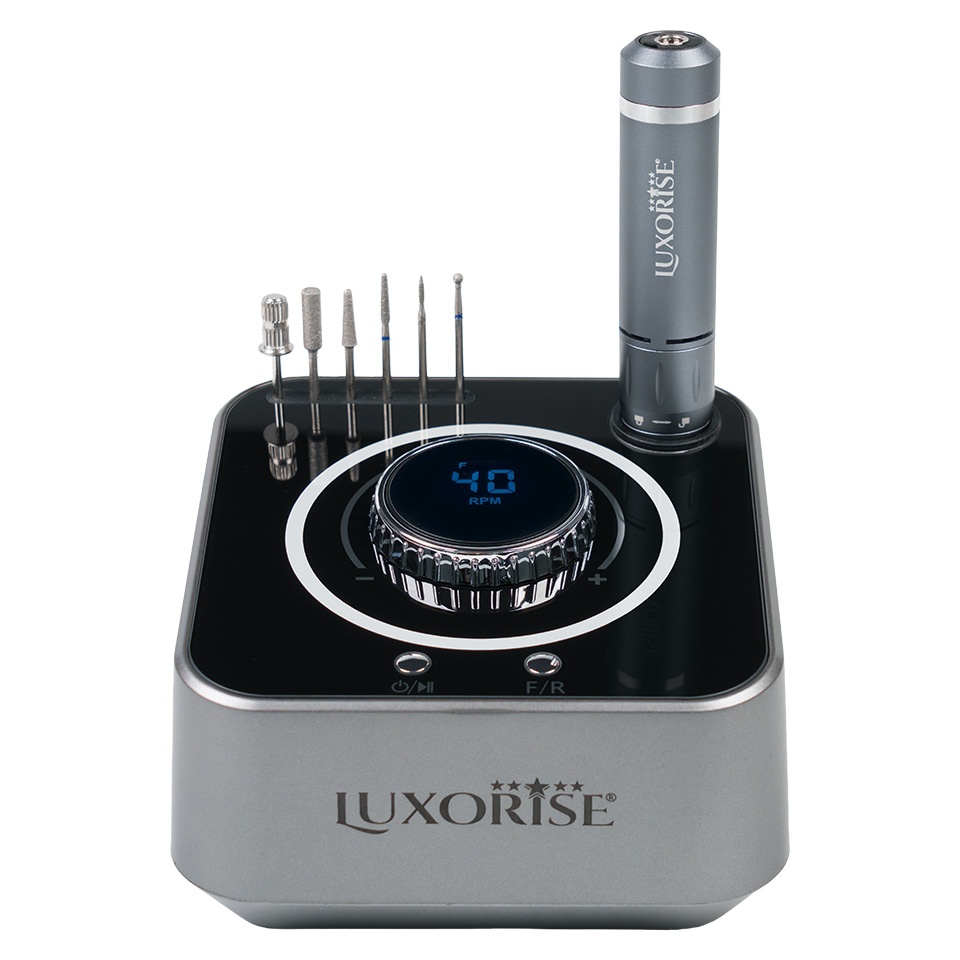 Freza Unghii NeoTurbo PRO 40.000RPM - LUXORISE, Titanium Silver - 2 | YEO