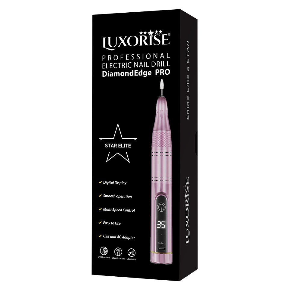 Freza Unghii Portabila DiamondEdge PRO 30.000 RPM - LUXORISE, Grey - 1 | YEO