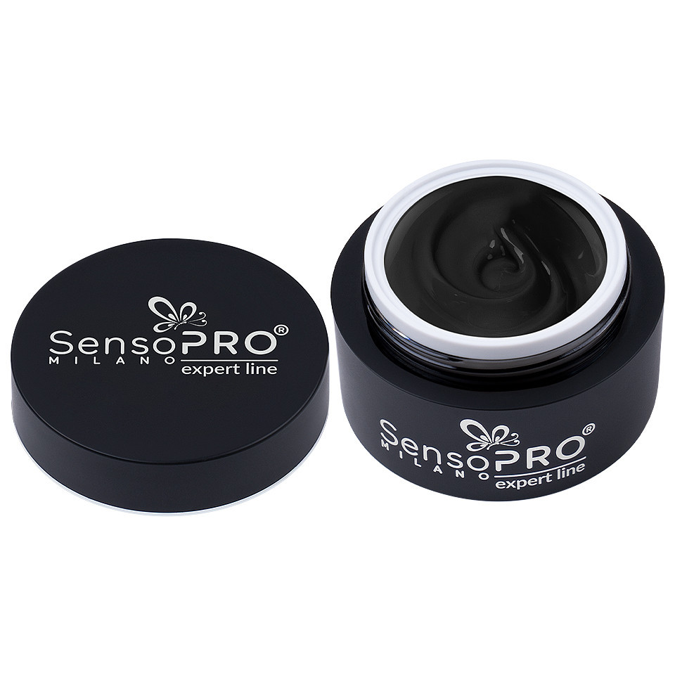 Gel Colorat UV SensoPRO Milano Expert Line - Timeless Black 5ml - 2 | YEO