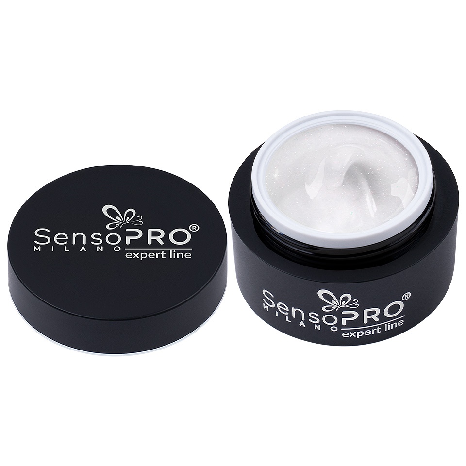 Gel Constructie Unghii Expert Line SensoPRO Milano - Milky Shine 15ml - 1 | YEO