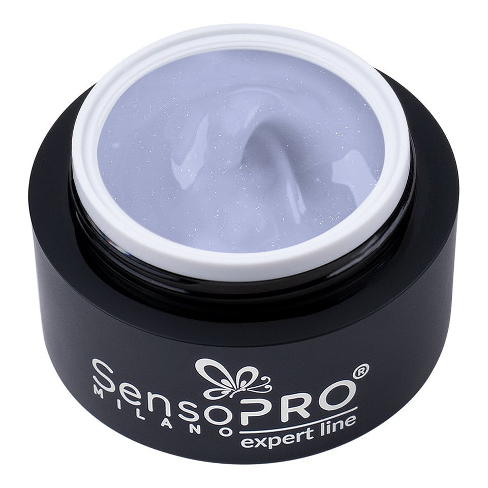 Gel Constructie Unghii Expert Line SensoPRO Milano - Shimmer Blue 30ml