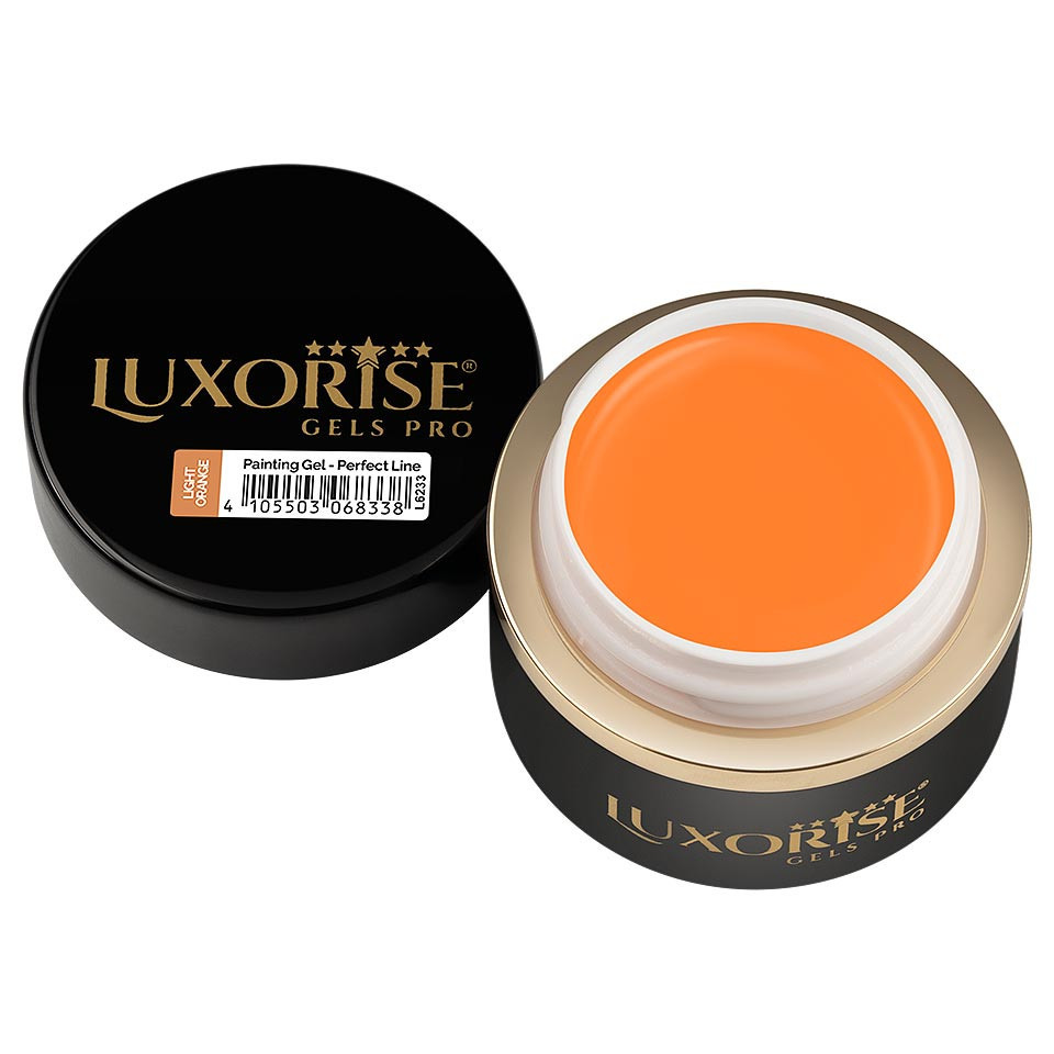 Gel Pictura Unghii LUXORISE Perfect Line - Light Orange, 5ml - 1 | YEO