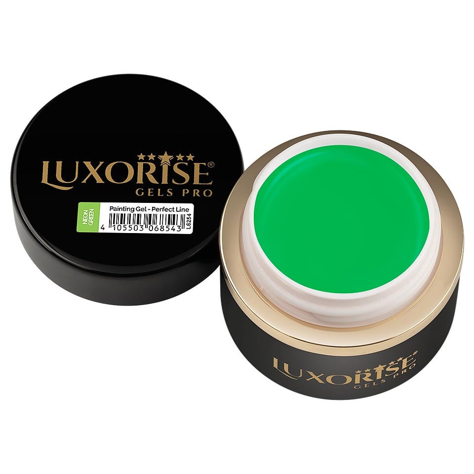 Gel Pictura Unghii LUXORISE Perfect Line - Neon Green, 5ml - 2 | YEO