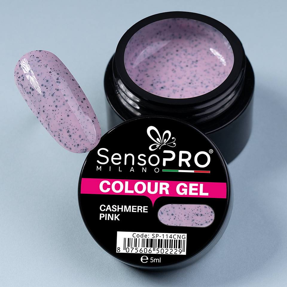 Gel UV Colorat Cashmere Pink 5ml, SensoPRO Milano - 3 | YEO