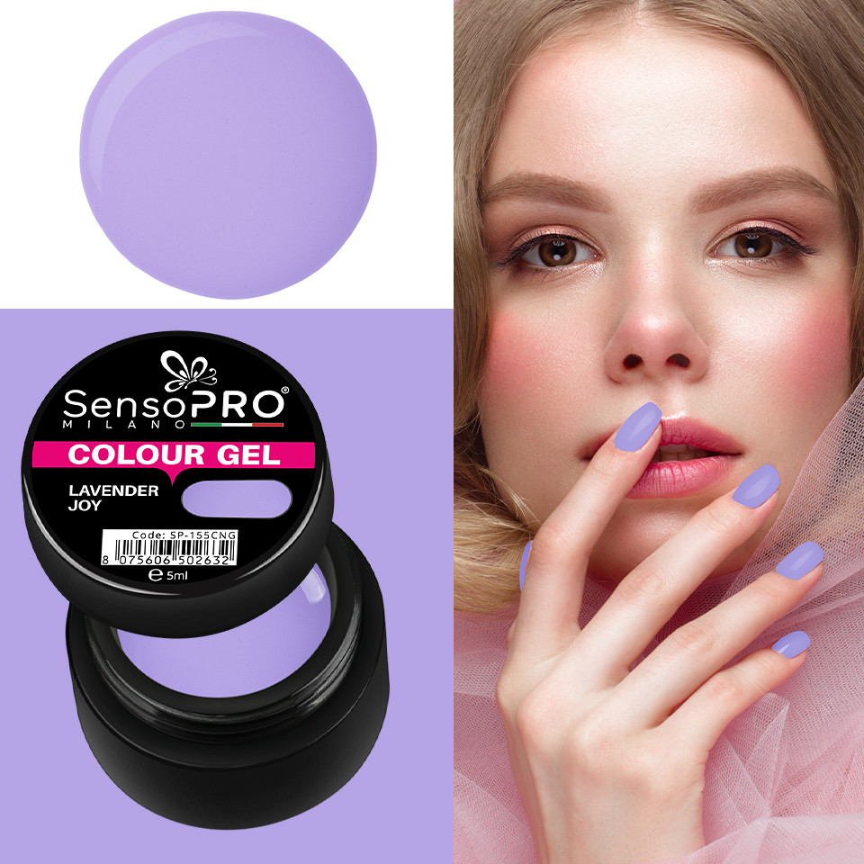 Gel UV Colorat Lavender Joy 5ml, SensoPRO Milano - 2 | YEO