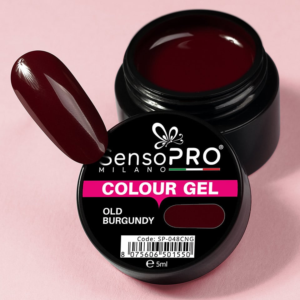 Gel UV Colorat Old Burgundy 5ml, SensoPRO Milano - 2 | YEO