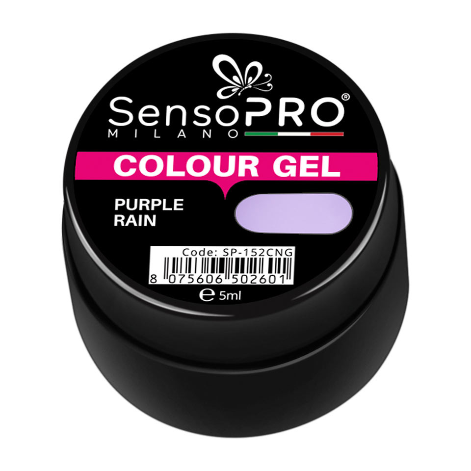 Gel UV Colorat Purple Rain 5ml, SensoPRO Milano - 1 | YEO