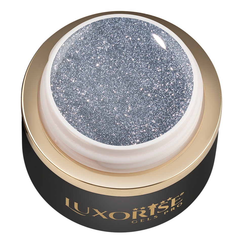 Gel UV Constructie Unghii RevoFlex Disco LUXORISE 15ml, Luxe Silver - 2 | YEO