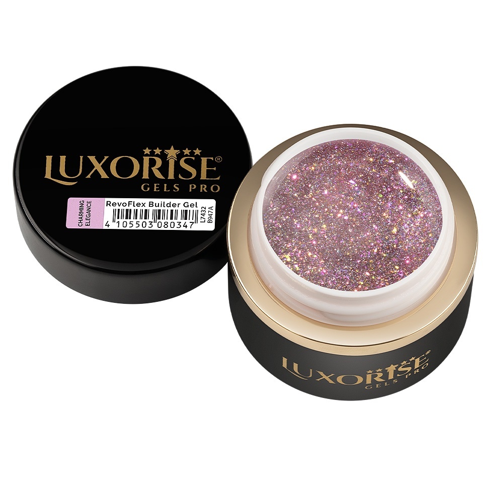 Gel UV Constructie Unghii RevoFlex LUXORISE 15ml, Charming Elegance - 1 | YEO