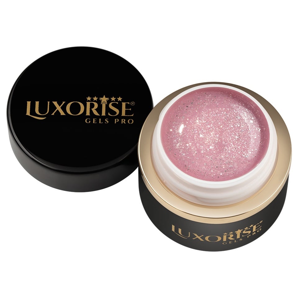 Gel UV Constructie Unghii RevoFlex LUXORISE 15ml, Symphony Glitz - 1 | YEO