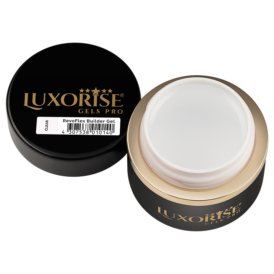 Gel UV Constructie Unghii RevoFlex LUXORISE 30ml, Clear - 1 | YEO