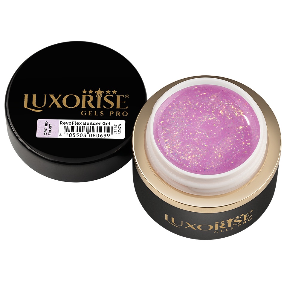 Gel UV Constructie Unghii RevoFlex LUXORISE 30ml, Orchid Frost - 1 | YEO