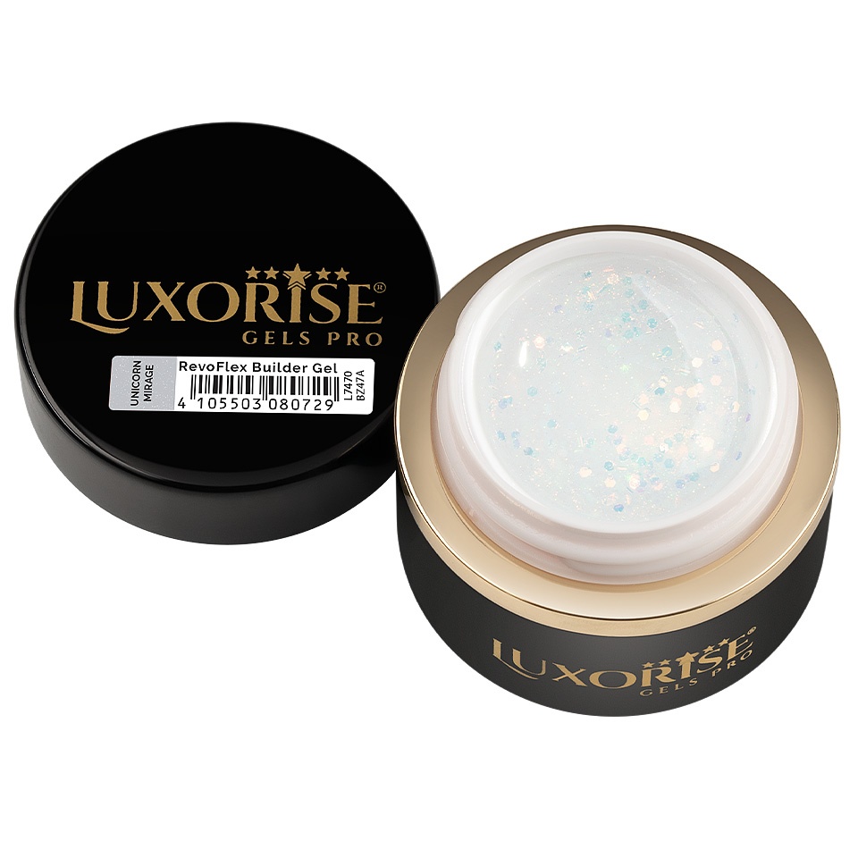 Gel UV Constructie Unghii RevoFlex LUXORISE 30ml, Unicorn Mirage - 1 | YEO