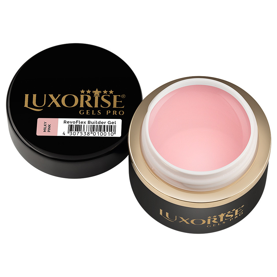 Gel UV Constructie Unghii RevoFlex LUXORISE 50ml, Milky Pink - 1 | YEO