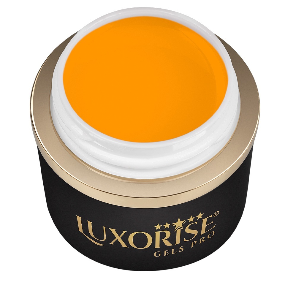 Gel UV Constructie Unghii RevoFlex Neon LUXORISE 15ml, Orange - 2 | YEO