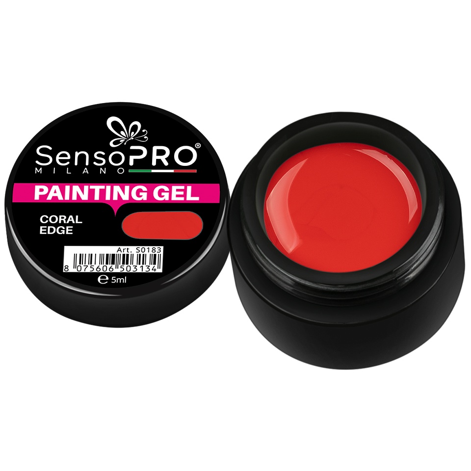 Gel UV Pictura Unghii Coral Edge 5ml, SensoPRO Milano - 2 | YEO