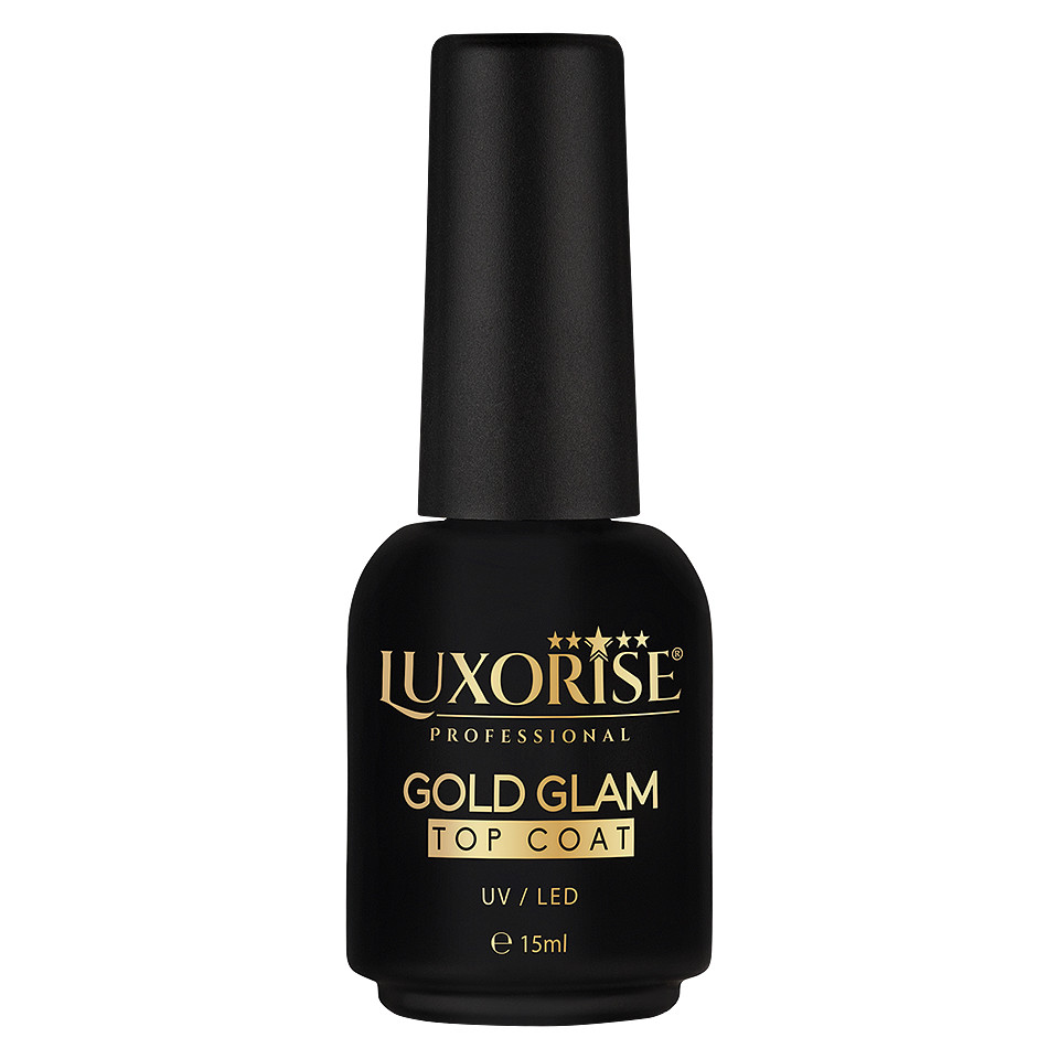 Gold Glam Top Coat LUXORISE, 15ml - 3 | YEO