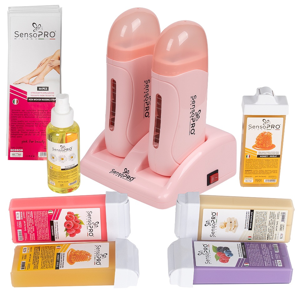Kit Epilare Ceara SensoPRO Duo Pink Star + CADOU Rezerva Ceara Aplicator Ingust