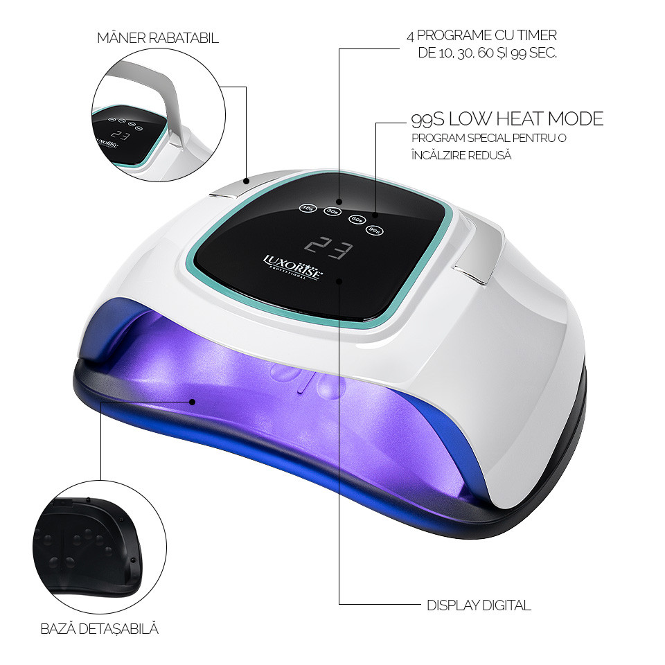 Lampa UV LED pentru doua maini 108W STAR X PRO - LUXORISE, Blue LUXORISE