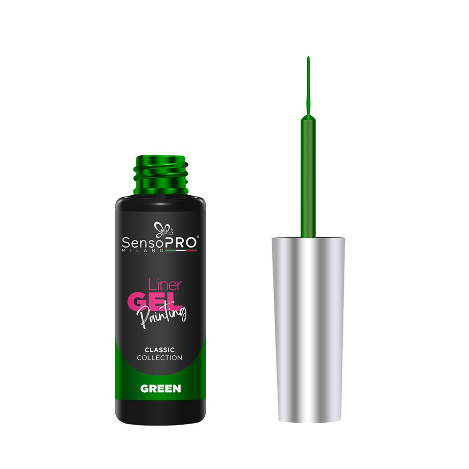Liner Gel UV Pictura Unghii SensoPRO Milano Classic - Green 8ml - 1 | YEO