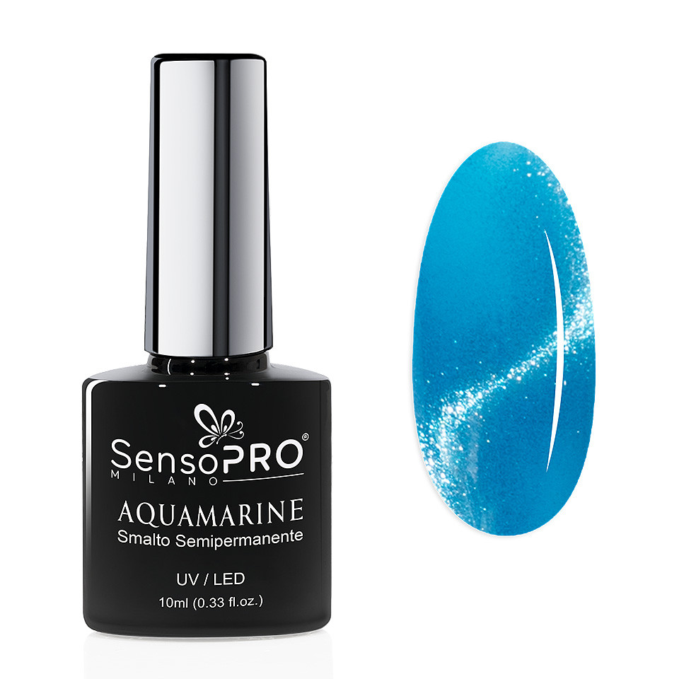 Oja Semipermanenta Aquamarine SensoPRO Milano 10ml, Azure Serenity - 2 | YEO