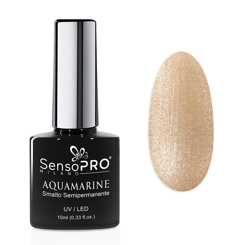 Oja Semipermanenta Aquamarine SensoPRO Milano 10ml, Luxury Sand - 2 | YEO