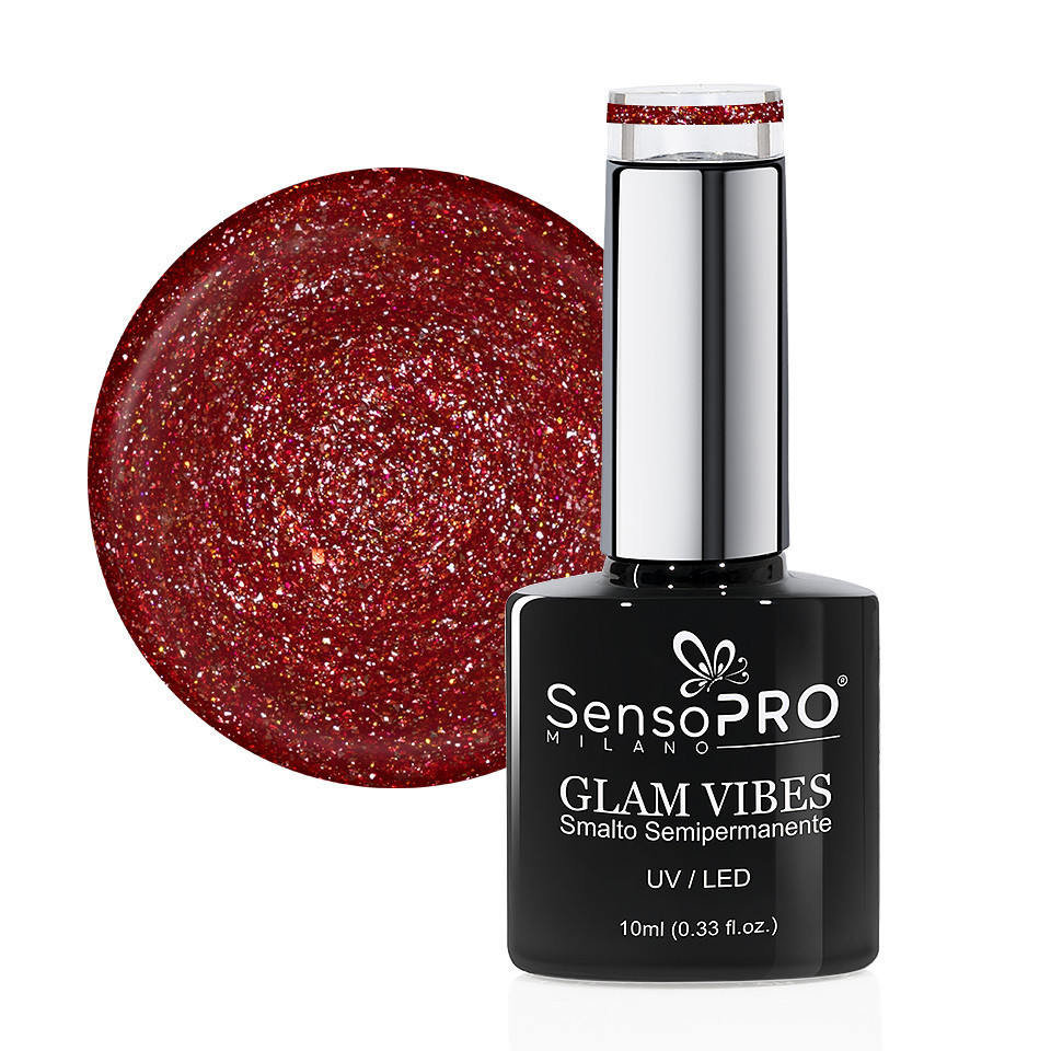 Oja Semipermanenta Glam Vibes SensoPRO Milano 10ml, Mesmerized Heart #34