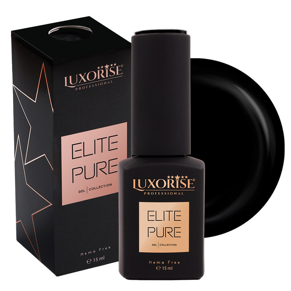 Oja Semipermanenta Hema Free LUXORISE ELITE PURE- Elite Black, 15ml