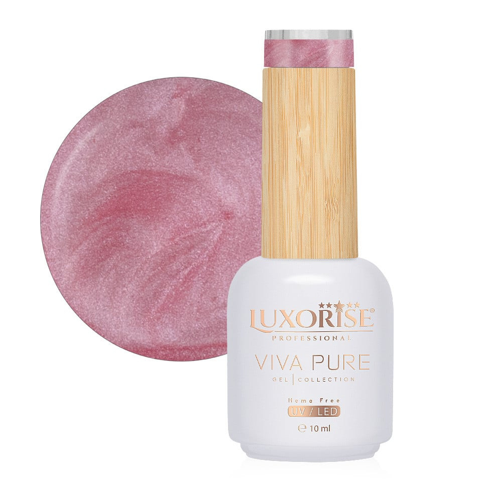 Oja Semipermanenta Hema Free Viva Pure LUXORISE - Metallic Rose 10ml