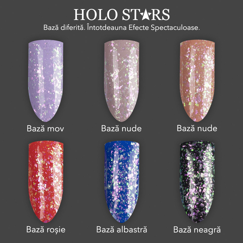 Oja Semipermanenta Holo Stars SensoPRO Milano 10ml, Purple Particles #08 - 1 | YEO