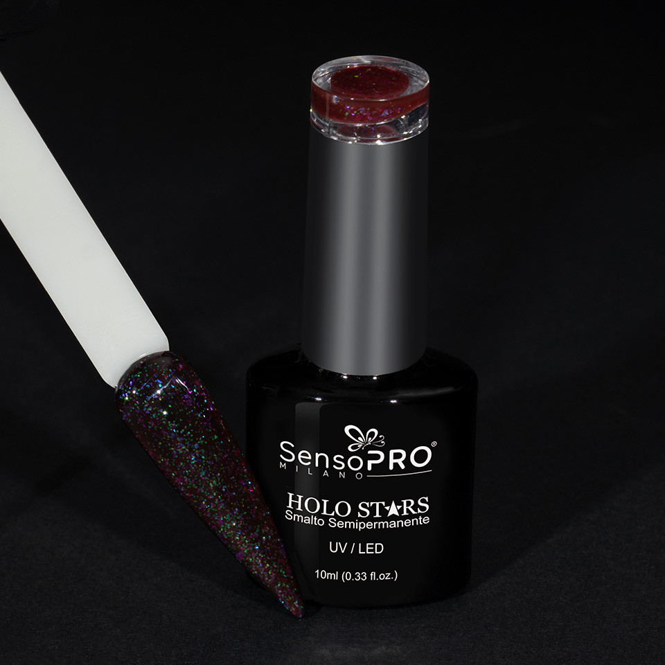 Oja Semipermanenta Holo Stars SensoPRO Milano 10ml, Space Cherry #16 - 2 | YEO