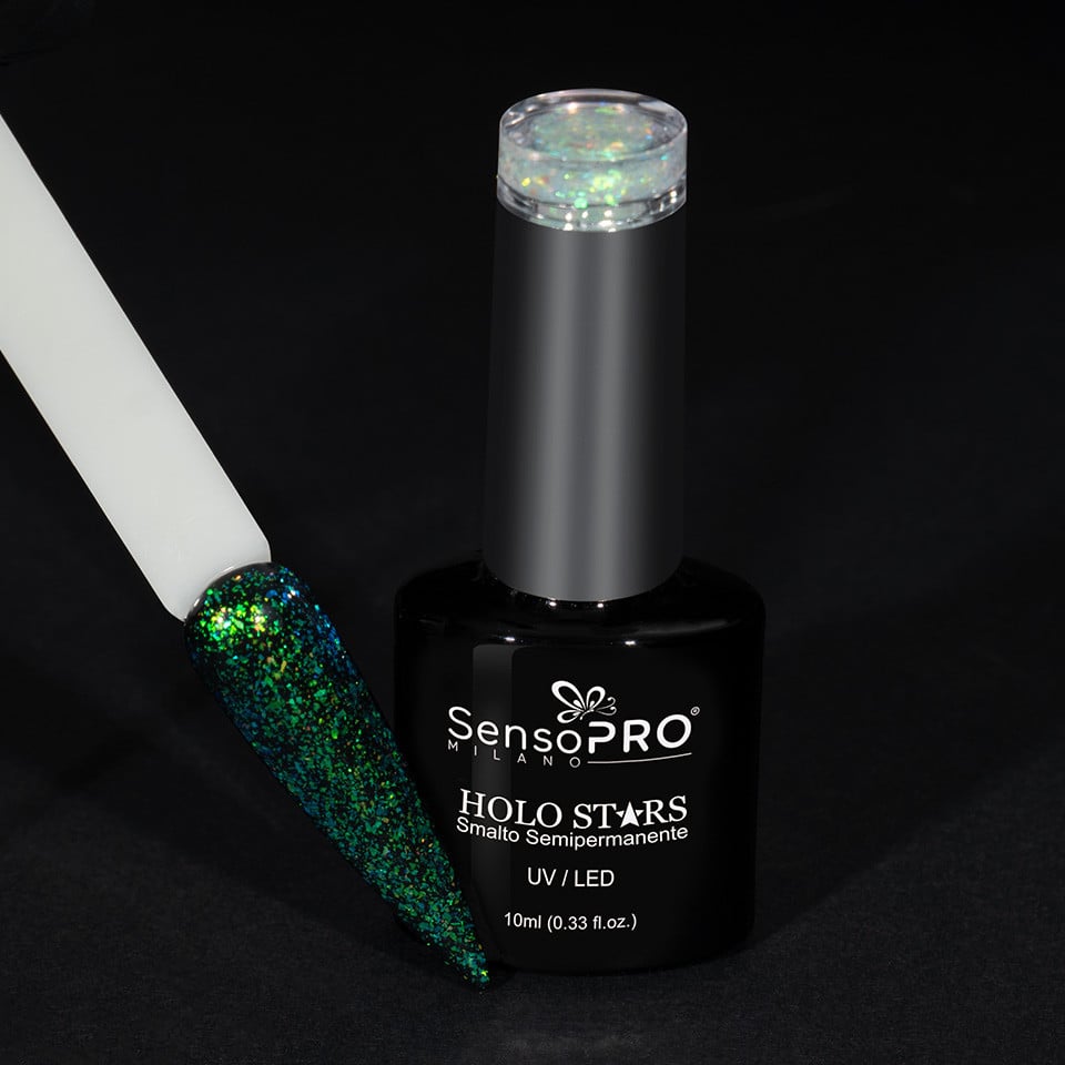 Oja Semipermanenta Holo Stars SensoPRO Milano 10ml, Space Green #01 - 2 | YEO