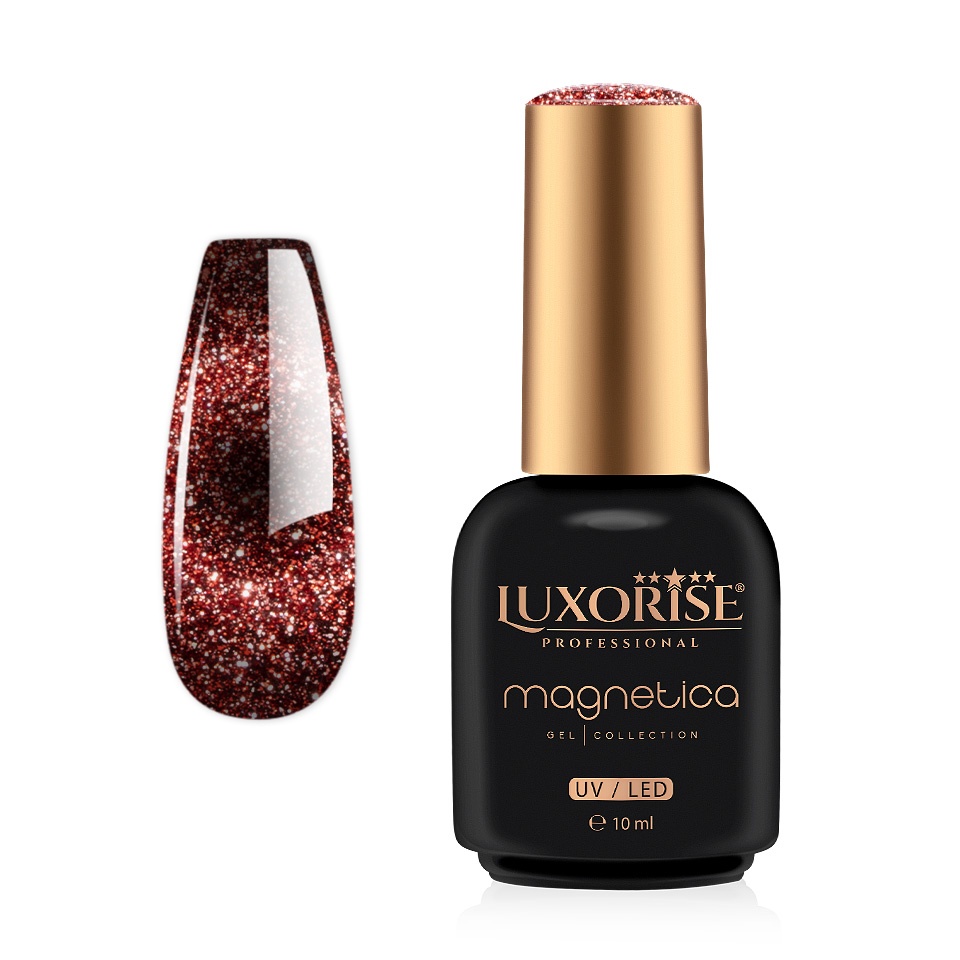 Oja Semipermanenta LUXORISE MAGNETICA - Mesmerizing, Holographic Heat 10ml