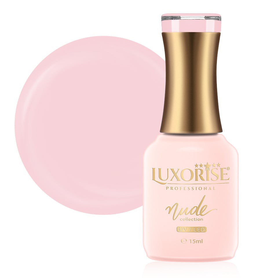 Oja Semipermanenta Nude Collection LUXORISE, Romantic Stiletto 15ml