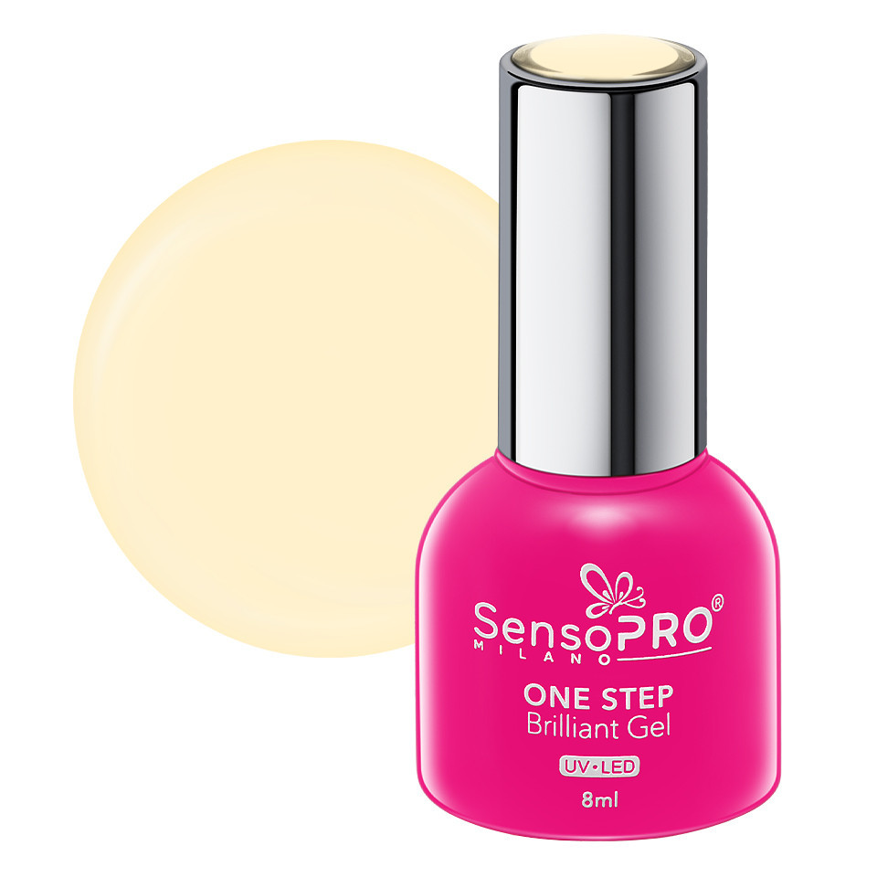 Oja Semipermanenta One Step Brilliant Gel SensoPRO Milano 8ml, Millenial Cashmere #49