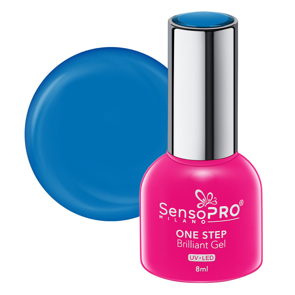 Oja Semipermanenta One Step Brilliant Gel SensoPRO Milano 8ml, Waterfall Sky #114