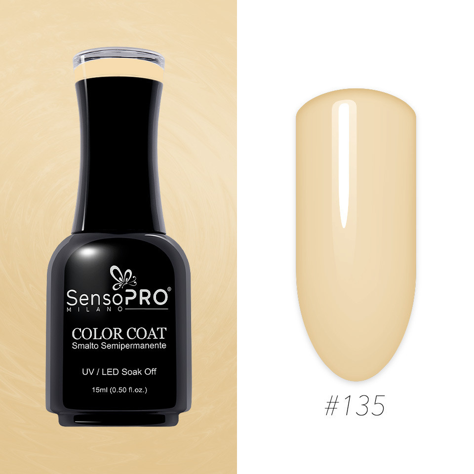 Oja Semipermanenta SensoPRO Milano 15ml, Pastel Salmon #135 - 1 | YEO