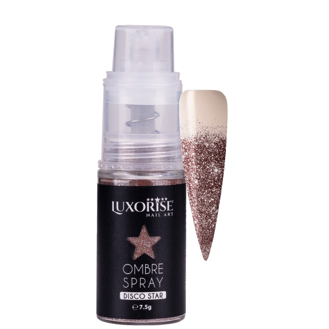 Ombre Spray Nail Art LUXORISE Disco - Copper Glitz